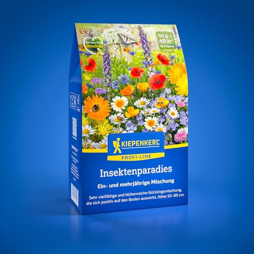 Kiepenkerl Profi-Line Blumensamen-Mischung Insektenparadies 1078240 - sehr vielfältige und blütenreiche Nützlingsmischung - Wildblumensamen, Blumenwiese