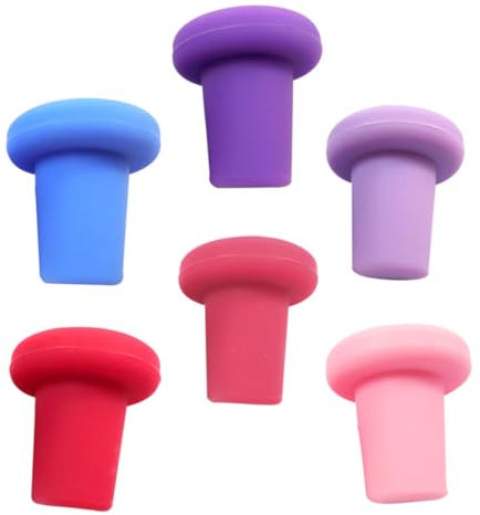 KOCKSHION Tapones De Botella De Silicona para Vino y Tapones De Sellado Colores