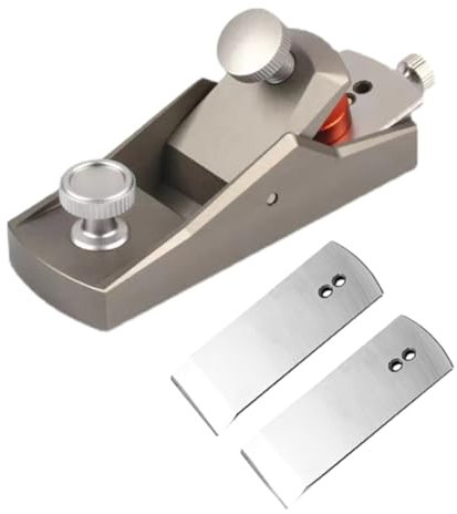 Rtauhife Plano Plano para Trabajar la Madera, Minicepillo de Adornos Europeos, Cepillo Manual de Aleación de Aluminio, Plano de Recorte de Madera con Borde Inferior