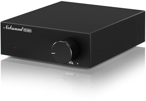 Mini Amplificateur Numérique Nobsound de Classe D : Amplificateur Stéréo Domestique HiFi TPA3116 60 W x 2 pour Enceintes Passives (NS-06G)