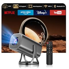 Proyector Portátil, Mini Proyector HD 1080p Compatible con 4K Android 12.0