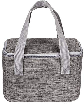 Panlom® 6 Can/4 L Small Cool Bag Handy Square Lunch Bag Insulated Lunch Box for Adults Work Day Trip