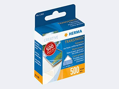 500 angoli per foto Herma in dispenser autoadesivi