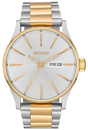 Nixon Armbanduhr Sentry Edelstahl Silver / Gold
