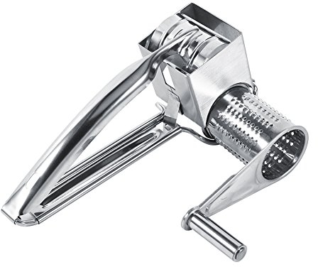 Grattugia per formaggio rotante in acciaio inossidabile multifunzionale da cucina in acciaio inossidabile 1 tamburo strumento per tagliuzzare