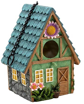 Generic Nistkasten für Vögel zum Aufhängen, Vogelhaus für Meisen, Rotkehlchen, Spatzen, Deko für Balkon und Garten, Wetterfest, 15 x13x 21 cm