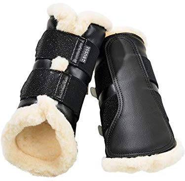 Busse gamaschen St.Georges glitter vit/silver storlek XL