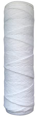 AQUAWATER, 106630, Cartouche filtrante multi actions 9 3/4 avec cristaux de polyphosphate, élimine impuretés et calcaire, préserve sels minéraux, durée de vie 6 mois, fabrication française