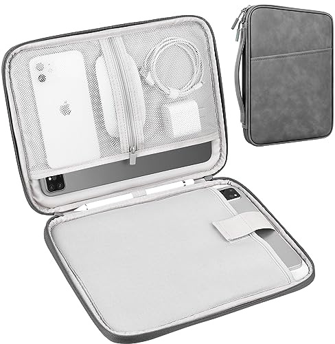 Lacdo Custodia Protettiva Borsa Tablet per 11 iPad A16, 11 iPad Air M4 M3 M2, 11 iPad Pro M5 M4, 10.9 iPad, 11 iPad Pro, 10.2 ipad, 10.9 iPad Air 5 4, 10.5 iPad pro Magic Keyboard Grigio Scuro