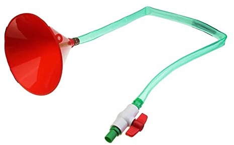 TREGOO Trichter Plastic Filling Funnel Beer Funnel Wine Liquid Pipe Tube Plastic Valve Hose for Birthday Beer Festivals Drinking Party