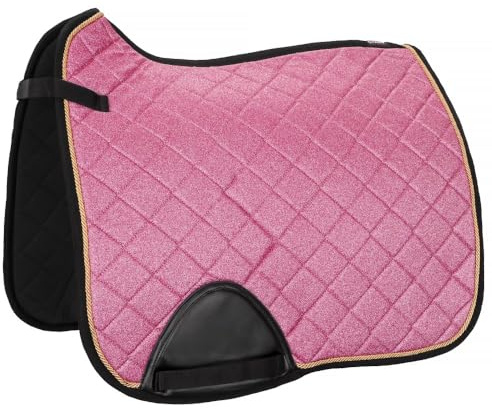 Start Seville - Sottosella a forma di cavallo, barocco, con cordoncino decorativo, per dressage e versatilità, accessori per equitazione di alta qualità (rosa, dressur)