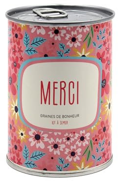 Mauvaises Graines - Kit de Plantes à Semer en Boîte - Cadeau merci Cadeau Original Amis Famille Fêtes - Ultra Simple à Utiliser - 100% Fabriqué en France (Merci)