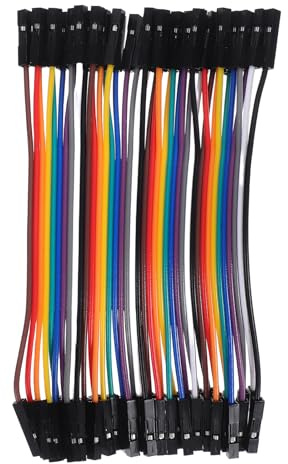 Veemoon 40 Pin Jumper Wires Female to Female Kabel Set 10cm Breadboard Prototyping Electronics DIY Projekte Anschluss Drahtbrücken Robust Flexibel