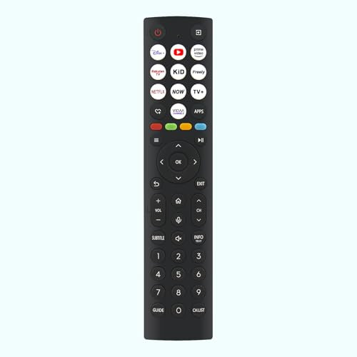 Replacement Voice Remote ERF2AB36 Sub ERF2AA36, fit for Hisense TV 55A85NTUK 85E7NQTUK 100E7NQTUK 43A6NTUK 50A6NTUK 55A6NTUK 58A6NTUK 65A6NTUK 75A6NTUK 85A6NTUK 85E7NQTUK PRO 43E7NQTUK 50E7NQTUK
