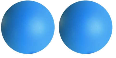 Lot de 2 Balles de Préhension pour Exercices à la Main Balle de Rééducation Entraîneur de Doigts Souple pour Personnes Agées (Bleu)