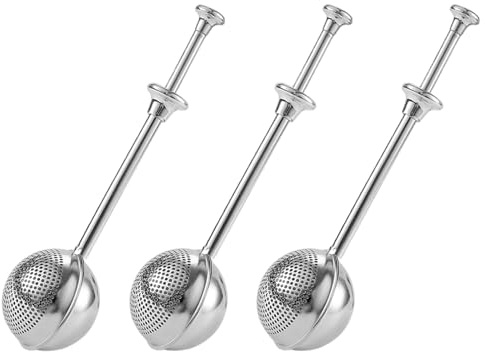 CIYODO 3 Piezas Tamices de Harina de Acero Inoxidable con Malla Fina Dispensadores para Espolvorear Azúcar y Especias Diseño Ergonómico para Repostería y Cocina Precisa