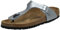 Birkenstock Classic Gizeh Birko-Flor, Damen Zehentrenner, Silber (Silber), 38 EU