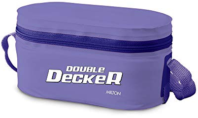 Milton Double Decker Plastic Lunch Box, Purple