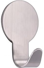 SIRO Kleiderhaken Emstek, Selbstklebend, Schlicht, Edelstahl - Edelstahl fein geschliffen, 39 mm x 25 mm x 17 mm, 2322/N1KV1S