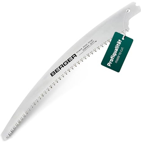 BERGER Sägeblatt 96850 | Hochwertiges Ersatzsägeblatt 33 cm | Für Astsäge Nr. 64850 & 64860 | Grobe Zahnung mit impulsgehärteten Spitzen | Gartenwerkzeug | Original BERGER Ersatzteil