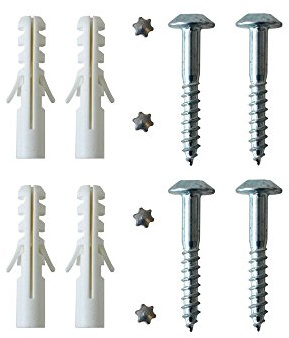 SIXONE Sicherheitsschrauben Set verzinkt zur Befestigung von Fenstergittern Länge 7 mm x 50 mm 4 Stück zum Vernieten