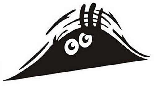 joyliveCY Sp?Hen Lustige Monster Auto Auto Wand Fenster Aufkleber Grafik Vinylauto Abziehbild Auto Aufkleber Zubeh?r