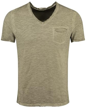 KEY LARGO Herren Soda New V-hals T Shirt, Green (1500), XXL EU