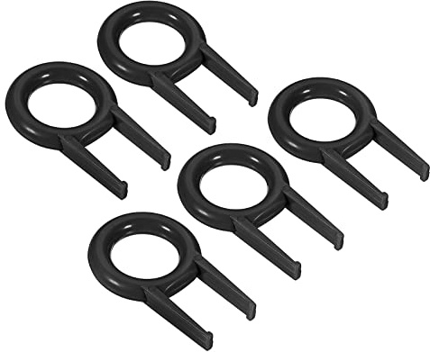 PATIKIL Keycap Estrattore Interruttore Rimozione, 5pz Fai da Te Strumento Fissaggio Tastiera Plastica per Meccanico Tastiera, Nero