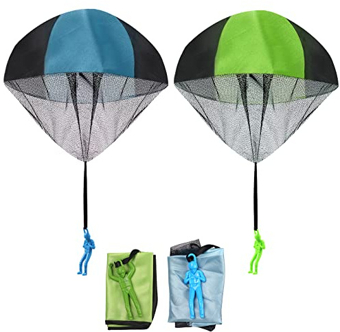 funvce 2 Pcs Parachute Toy, Hand Throwing Army Men Toys for Kids