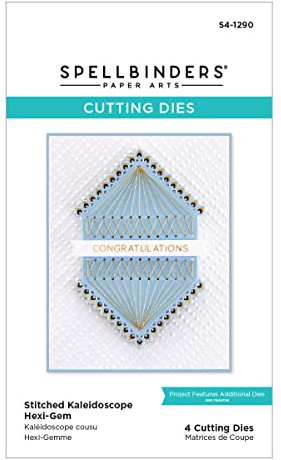 Spellbinders Etched Dies from The Hexi-Gems Collection - Stitched Kaleidoscope - Hexi Gems