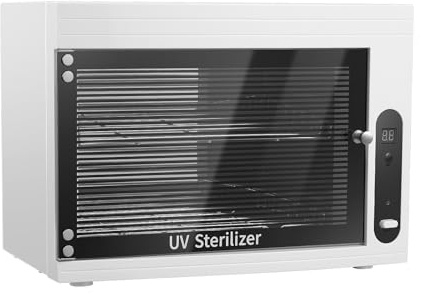 Uv Desinfektionsschrank 2-Lagige 6w Sterilisator Hitze Hochtemperatur Mit Led-Bildschirm Timer Sterilisatoren FüR Kleidung HandtüCher Servietten TischtüCher