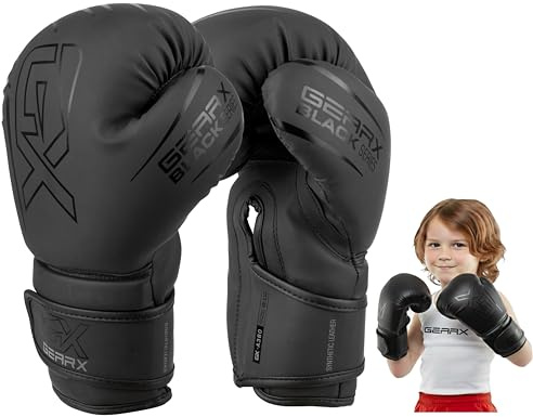 Junior Boxningshandskar Sparring Barn Barn Ungdom Boxsäck Träning MMA Muay Thai Kickboxning, 4 oz
