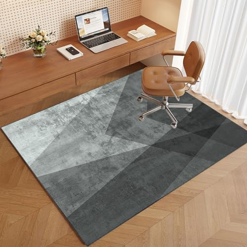 Bodenschutzmatten für Bürostühle - Teppich Unterlage-Kratzfest Rutschfest für Parkett und Hartböden - Schreibtischstuhl Unterlage Gaming Stuhl Unterlage - Drehstuhl Unterlage für Laminat 90 x 120 cm