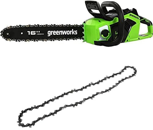 Greenworks Cordless Chainsaw with Brushless Motor, 40cm Bar Length, Without 40V Battery & Charger + Greenworks 40cm Replacement Saw Chain
