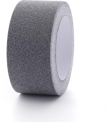 YMWALK Anti Slip Tape,High Traction Non Slip Grip Tape 5cm x5m Self Adhesive Anti Slip Decking Strips Waterproof Abrasive Tape for Stairs, Tread Step, Outdoors and Indoors (Grey)