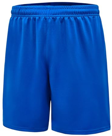 Himcus Boys Quick-Dry PE Football Shorts Kids Running Sports Shorts(160,14-15 Years,Royal Blue)
