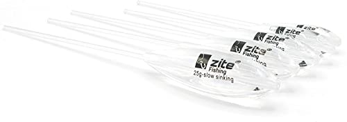 Zite Fishing Sbirolino Posen 2er-Set | 5-25g Spirolinos Forellen-Angeln Langsam Sinkend | Schwimmer für Forellenköder wie Forellenteig und Trout Spoons (5er Set)