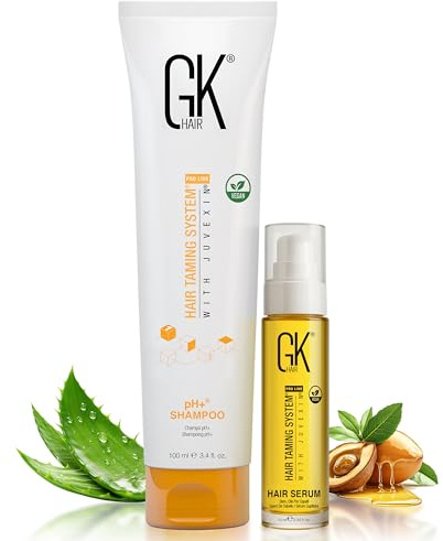 GK HAIR pH+ Pre-Treatment Klärendes Shampoo 100ml mit Haarserum 10ml | Zur Tiefenreinigung, entfernt Unreinheiten - mit Aloe Vera, Vitaminen und natürlichen Ölen