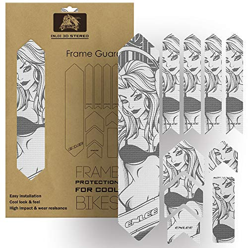HUIOP frame guard, Bike Frame Sticker Mountain Bike Scratch Resistant Frame Protector Removable Sticker Road Frame Adhesive Guard Cover