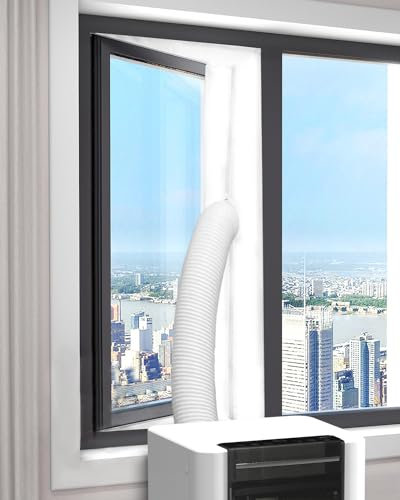 Maxesla 500CM Kit Joint de Fenêtre Climatisation Mobile, Fonctionne avec Toutes Les Unités de Climatisation Mobiles, Idéal pour Climatiseurs et Séchoirs Mobiles, aucun Perçage