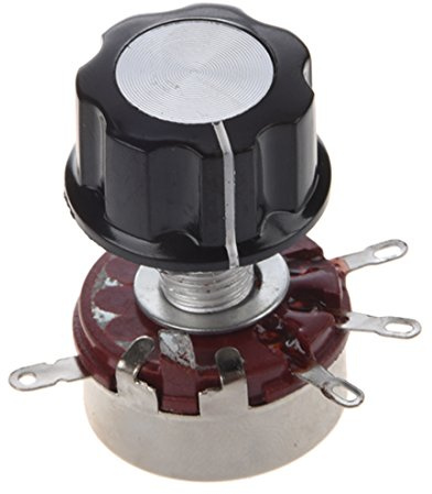 Persistence 6mm Diametre d'arbre 470K Ohm 2W Potentiometre de pots avec bouton