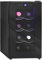 HOMCOM Cantinetta Vino Refrigerata 8 Bottiglie 21L Cantina Vino Monotemperatura 8-18℃ Cantina Vino Bar con Vetro Anti UV, Termoelettrico, Ripiani Regolabile, Display Touch, Luci LED, Classe E, Nero