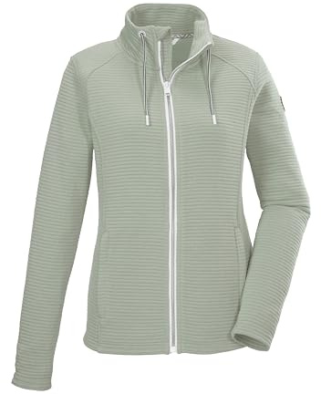 killtec dam powerstretchjacka med ståkrage KOS 24 WMN FLX JCKT, ljus salvia, 44, 42850-000
