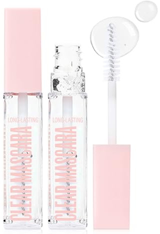 Waterproof Clear Mascara for Eyelashes, Multipurpose Lash Primer and Brow Gel, Long Lasting, Natural and Lightweight Formula, Safe for Sensitive Eyes