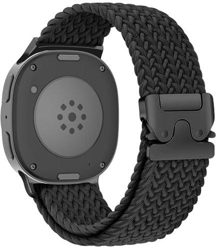 SOLOLUP Geflochtenes Armbänder für Samsung Galaxy Watch 8/8 Classic Armband 40mm 44mm 46mm Herren Damen,Stretchy Nylon Stoff Strap Fallschirmverschluss Sport Loop für Samsung Watch 8/8 Classic