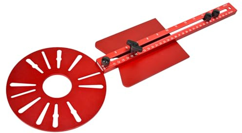 Router | Router Guide av aluminiumlegering | Router Fräsning Groove Bracket | Cirkelskärning | Multifunktionell justerbar spårskärare, Trimguide Mall för skåpdörr trä