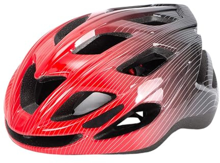 AsrMyjcx Casco per Bambini Realizzato con Materiale Leggero E Resistente agli Urti, Imbottitura Interna Ad Asciugatura Rapida E Cinturino Regolabile per L', Rosso Nero