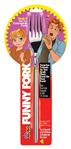 Loftus Funny Fork - Telescopic Table Ware, Extendable to 25 inches