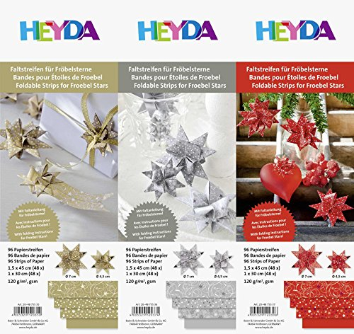DAS Produkt Faltstreifen für Fröbelsterne, 3er-Set