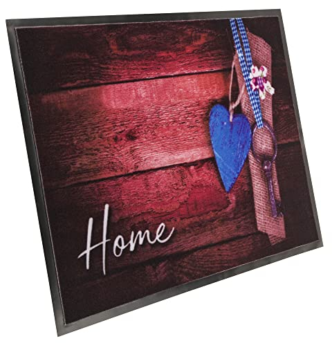Valia Home doormat in unique designs | Dirt-trapping mat is suitable for indoor & outdoor use | Doormat safely absorbs dirt & water | Easy to clean & non-slip (40x60cm)